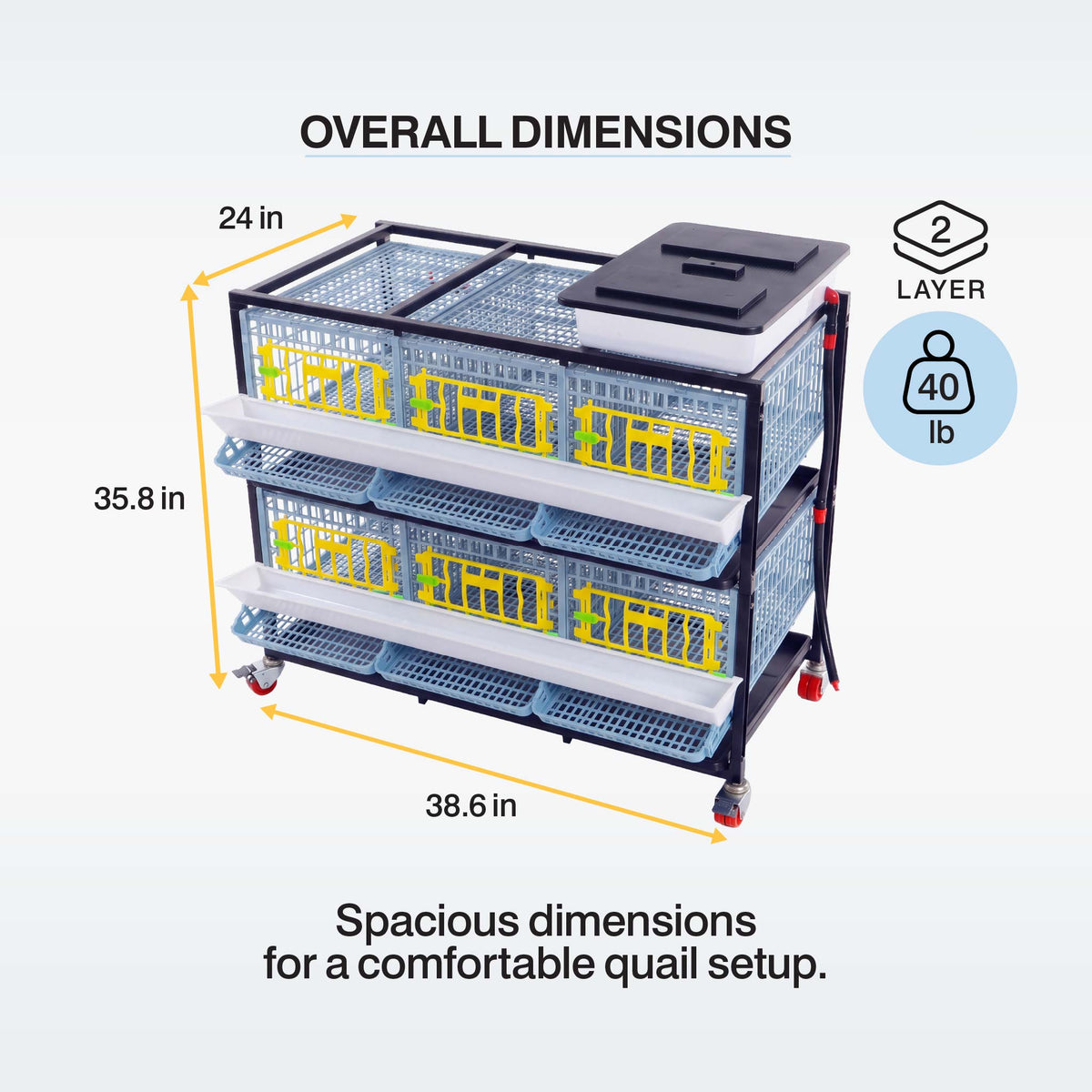 Quail Cage - 2 Layer